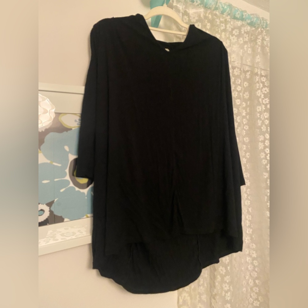 Lush black ribbed dress size small